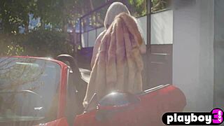 Glamorous Big Ass MILF Pornstar Alexis Texas Poses Naked in Sport Car