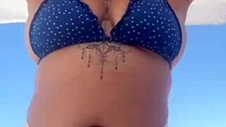 african exhibitionists flash swollen pussy and monster cocks on crowded beach