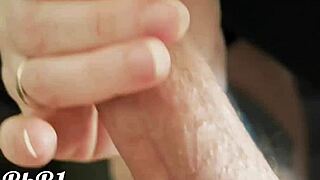 Watch him explode as I tease his cock with my wet tongue!
