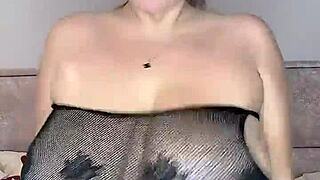 big natural saggy tits smother your face while hard nipples poke you