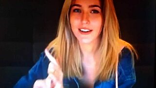 you seeing this blonde chaturbate slut rub her wet pussy live?