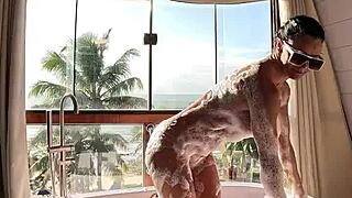 sexy brazilian milf mommy shows off big tits and pussy this christmas