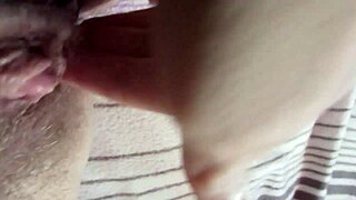 ever seen a hairy pussy drip grool with that huge throbbing clit up close?