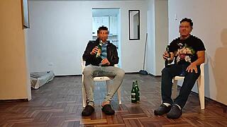 best friends wife rides me cowgirl while he watches nearby