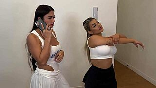 craving big booty latina naty delgado with silvana lee and brian? 