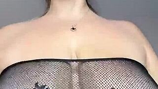 big natural saggy tits smother your face while hard nipples poke you