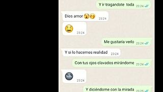 Mi novia chupa mi leche y dice que le encanta en web chat