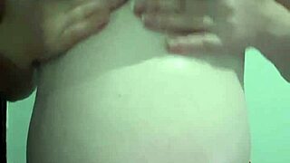 blonde pregnant wife gets oily lingerie massage turning into creampie bliss