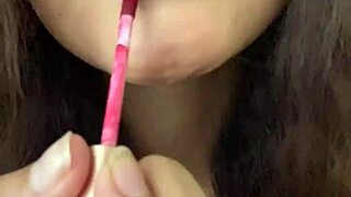 a petite beauty in panties and skirt sways her hips before fingering her tight pussy deeply
