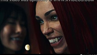 Bloodrayne Cosplay Turns Wild as Asian Vampire Mistress Controls and Sucks Octokuro's Huge Tits