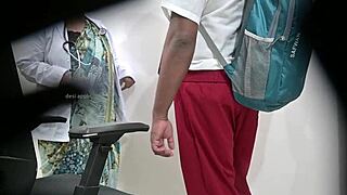 is it fair this woman checks schoolboy's throbbing cock right there in public hospital??