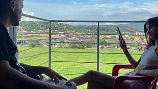 my stepsis gets horny watching porn and begs for my huge cock full story homemade interracial domination