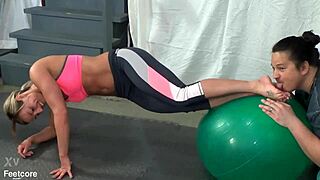 i asked fitness trainer larissa louder to let me lick her sweaty yoga feet