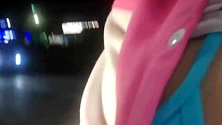 Rica Latina Tranny Flashes Big Tits in Miniskirt Tlalpan