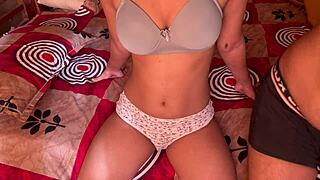 Slim Indian Girlfriend Rides Ex's Monster Cock Dirty Talking
