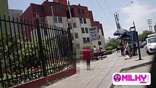 her busty venezuelan ass bends over for my bbc pounding outdoors