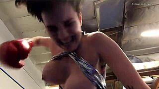 i can't believe this pro fighter just smothered me with her bare tits pov