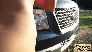 Who wouldn't fuck hot teen hitchhiker Nadia Capri outdoors on camera?!