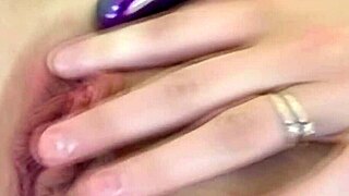 18yo horny slut rams dildo deep barely legal fun 😈🔥