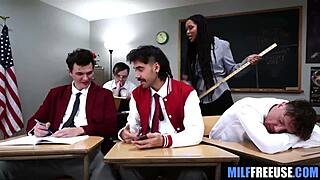 ebony teacher, ready to be toy-fucked by students?