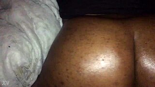 big chocolate bbw shows off her huge round ass