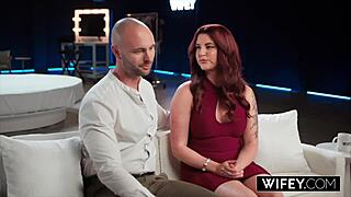 wifey curvy redhead hotwife kayla summers tag teamed before hubby