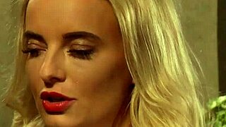 Curvy Blonde Mistress Moans from Slave's Big Strapon Deep Inside