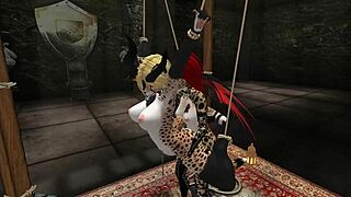 Demon hunter shemale furry gets fucked by monster cock.