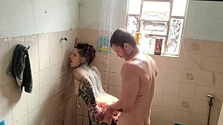 fucking my stepsis bareback in the steamy bath tub
