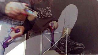 ebony thot plays game squirts from pussy and asshole toys