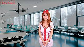 NAUGHTY NURSE TEASES PATIENT WITH PERVERTED TOYS AND JOI COMMANDS!