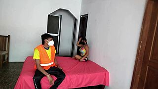 Unfaithful Curvy Wife Fucks Neighbor Beside Cuckold Hubby