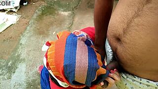 Spying Stepmom Peeing Backyard Quick Fuck Cum on Boobs