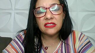 hot mother-in-law tempts with her juicy curves