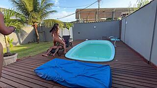 she couldn't hold back the lust and slipped bare inside her bush