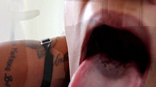 whoa this cute teen gags on black cock deepthroat paying rent with throatpie 69