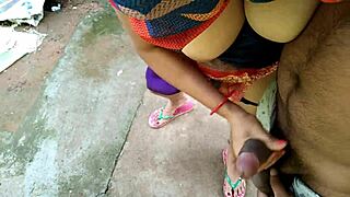 Spying Stepmom Peeing Backyard Quick Fuck Cum on Boobs