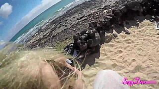dig that sensual pov doggystyle on the beach