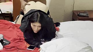 took peruvian babe to hotel room teasing her ass before ripping clothes for anal pounding 😏🍑🔥