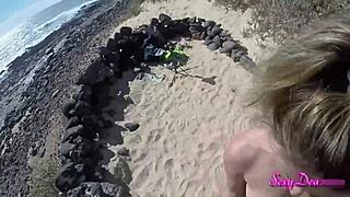 dig that sensual pov doggystyle on the beach
