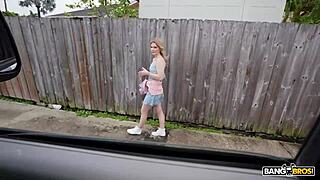 hey candy lane rides big cock in bang bus messy facial finish