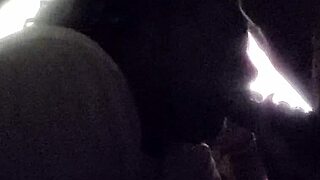 Rough Homemade Black Slut Deepthroats Neighbor's Cock Swallowing Every Thick Load