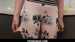 Step mom shows gratitude with hot POV blowjob and fuck?