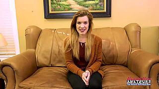 Charming ginger Keaton fingers her pussy and sucks candy corn till it milks out yummy 💦🍭😍