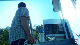 A Beautiful Girl Rides Man on Boat with Small Tits