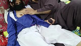 ever wonder how a desi schoolgirl in uniform takes her stepdad's cock deep?