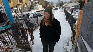 cherry adams the big ass brazilian teen trades pussy for cash on christmas warming up on thick cock