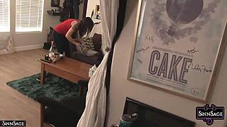 imagine sinn sage and samantha grace's juicy tits squeezed while they scissor wet
