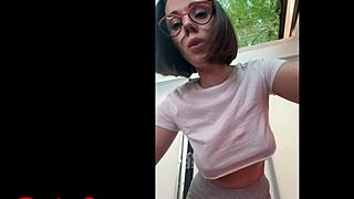 omg i'm this cute lil latina nerd ridin my huge dildo til i cum buckets