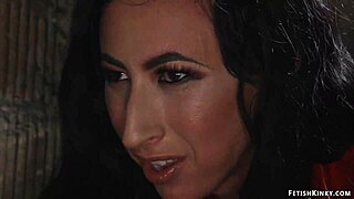  Latex-Clad Femdom Pegs Bound Masked Man's Ass Hard